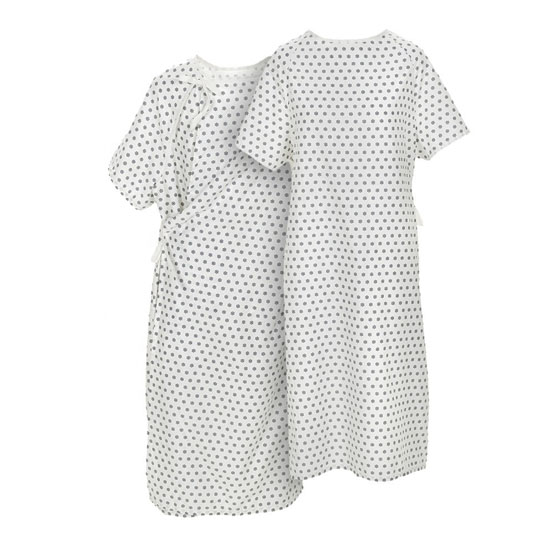 Short Sleeve Hospital Clothing Patient Gown