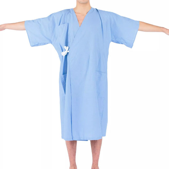 Unisex Cotton Comfortable Patient Gown