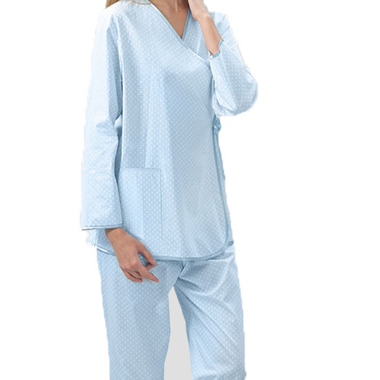 Long  Sleeve  Anti-bacterial Soft Patient Gown