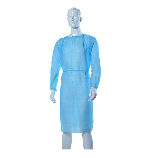 PP / PE / SMS Blue Colour isolation gown